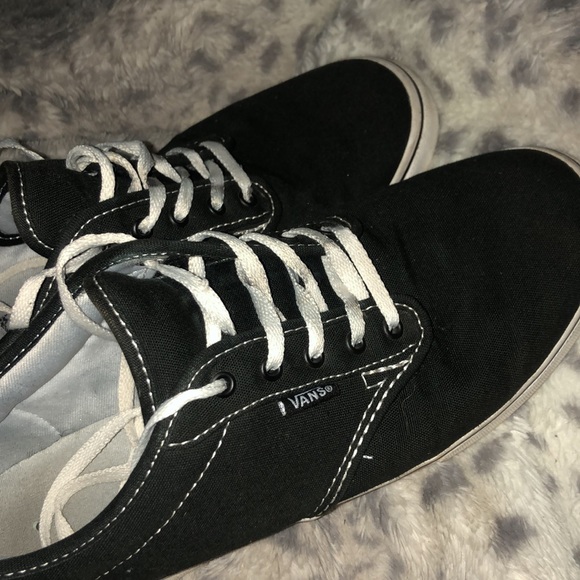 CLASSIC BLACK VANS SIZE 9 worn - Picture 5 of 5